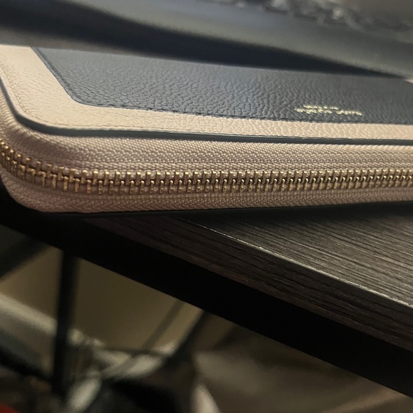 Kate Spade Margaux Slim Continental Wallet Black & Warm Taupe - Picture 5 of 12